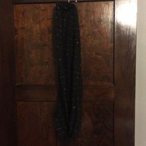 Black Sequin Infinity Scarf